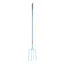 Red Gorilla 4-Prong Long Handle Manure Fork - Sky Blue