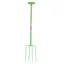 Red Gorilla 4-Prong T-Handle Manure Fork - Pistachio