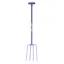 Red Gorilla 4-Prong T-Handle Manure Fork - Purple