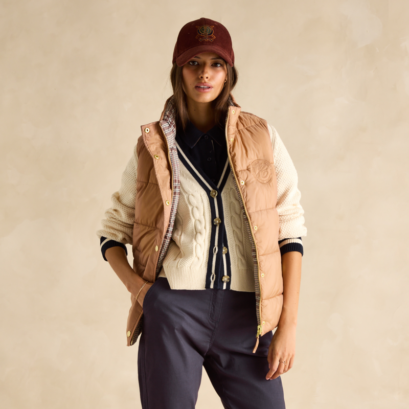 Joules Ladies Reversible Gilet - Check-4