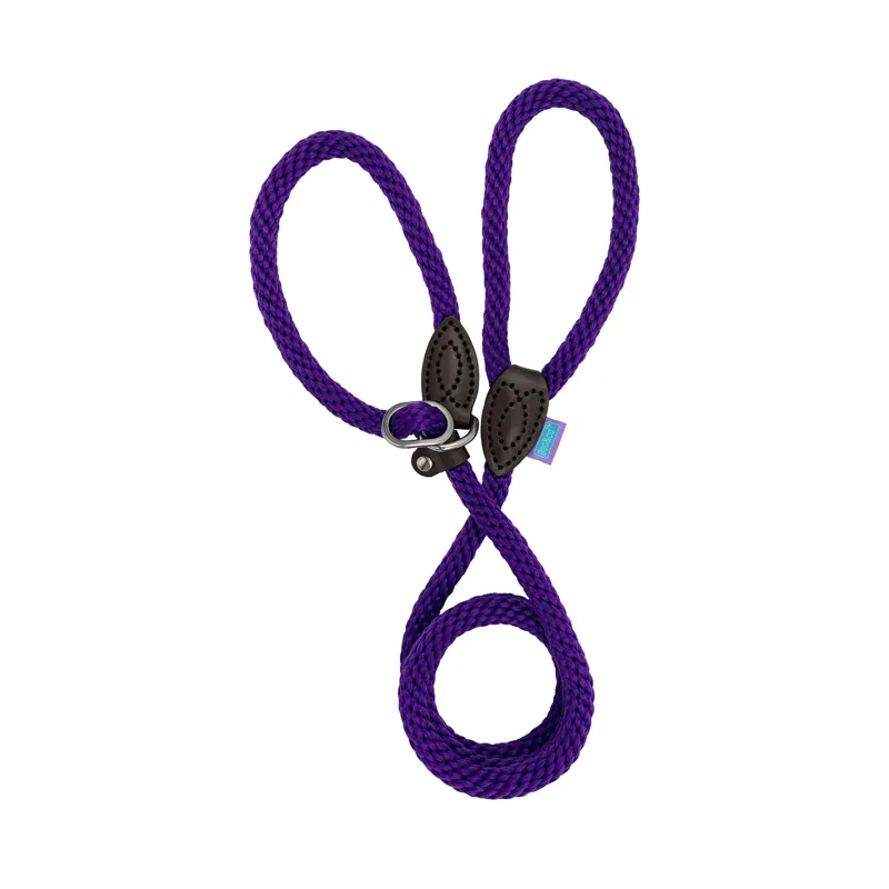 Hem and Boo Rope Slip Lead - Purple