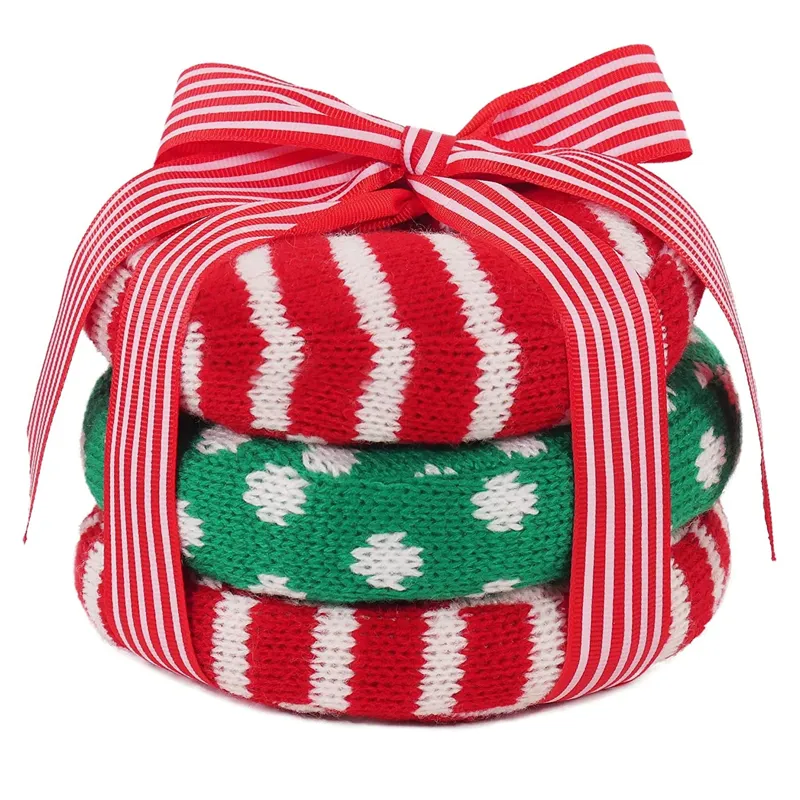 Rosewood Festive Doggy Toy Doughnuts - 3 Pack