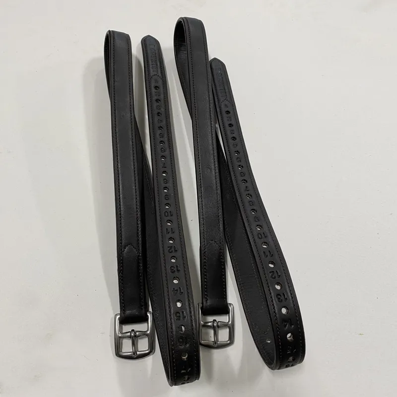 RandR Non Stretch Stirrup Leathers - Havana
