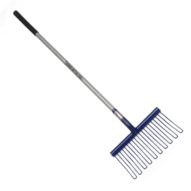 Fyna-Lite Rubber Matting Fork - Long Wood Handle