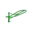 Stubbs Standard Saddle Rack - Green