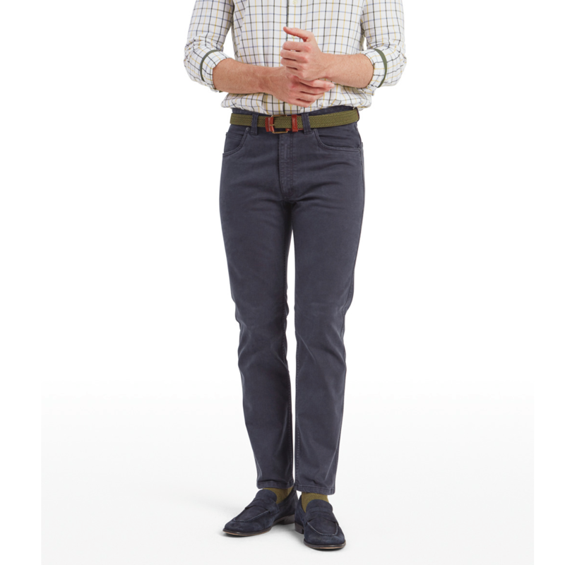 Schoffel Mens Canterbury 5 Pocket Jeans - Charcoal-1