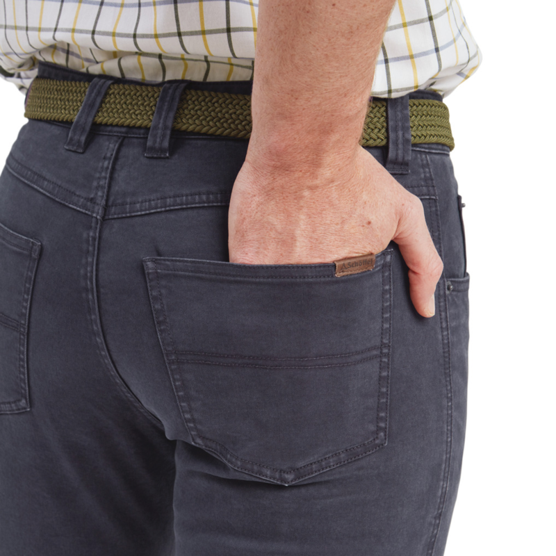 Schoffel Mens Canterbury 5 Pocket Jeans - Charcoal-3