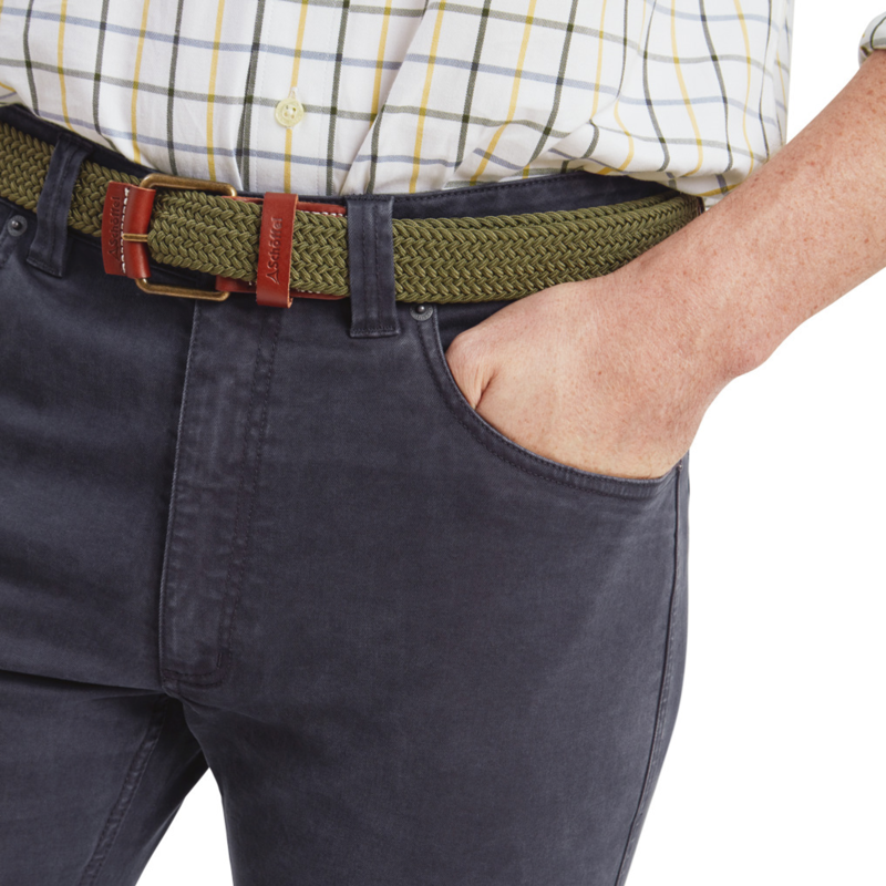 Schoffel Mens Canterbury 5 Pocket Jeans - Charcoal-2