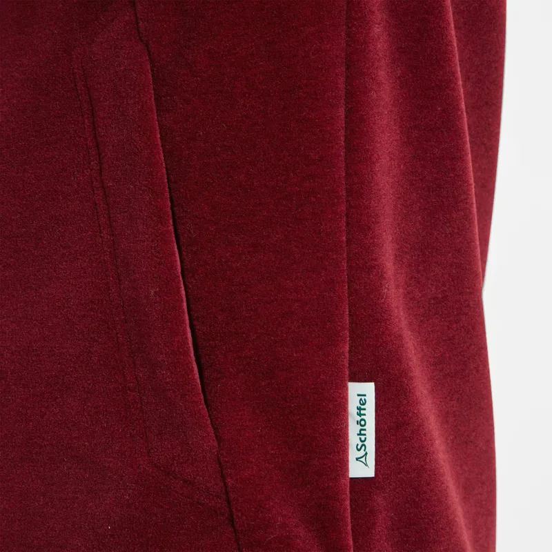 Schoffel Mens Berkeley Zip Fleece - Claret-3