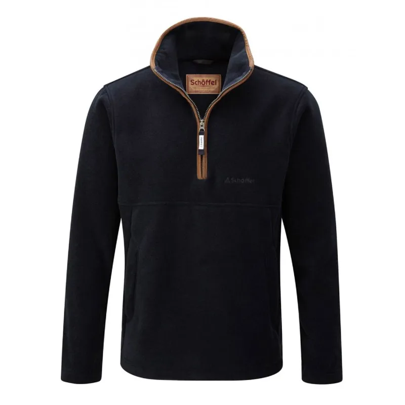 Schoffel Men's Berkeley Quarter Zip Fleece - Navy