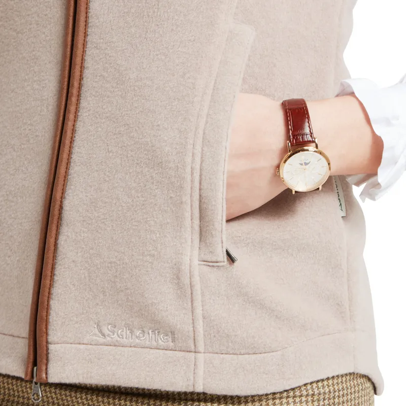 Schoffel Ladies Lyndon Fleece Gilet - Mushroom-6