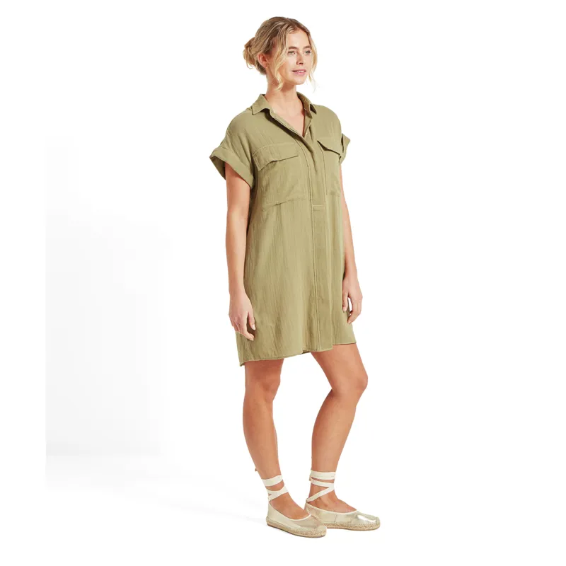 Schoffel Ladies Olive Dress - Light Khaki Green-2