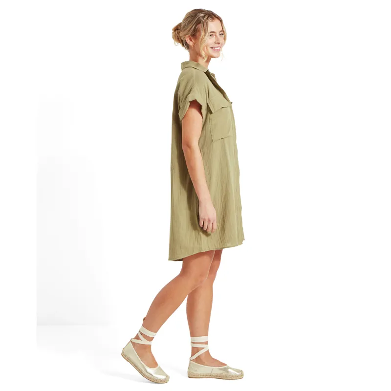 Schoffel Ladies Olive Dress - Light Khaki Green-3