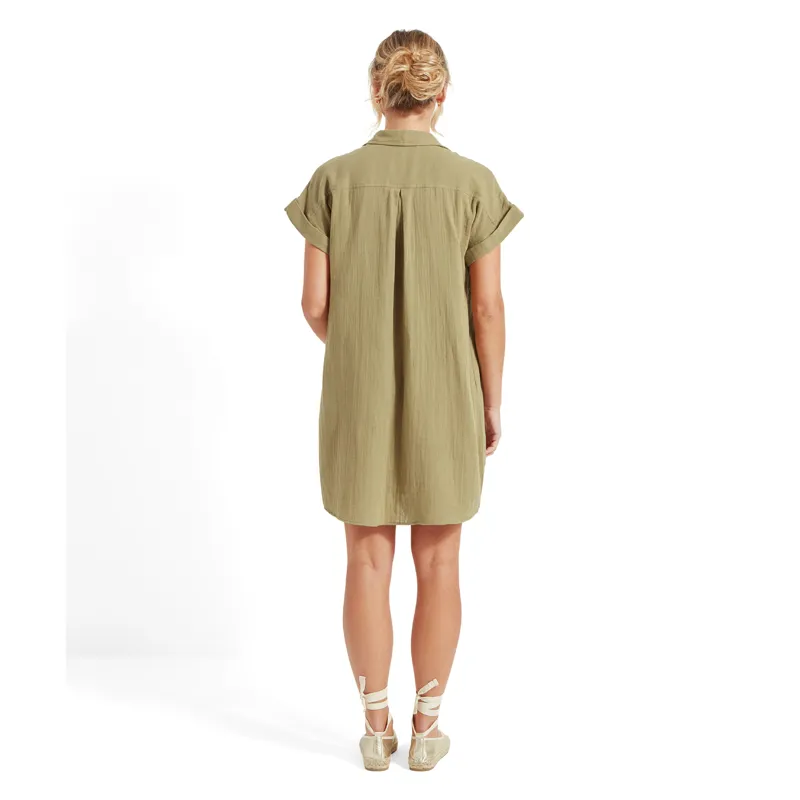 Schoffel Ladies Olive Dress - Light Khaki Green-4