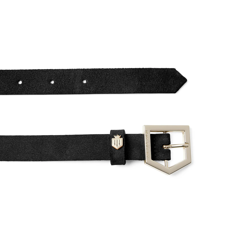Fairfax and Favor Sennowe Belt - Black Suede-1