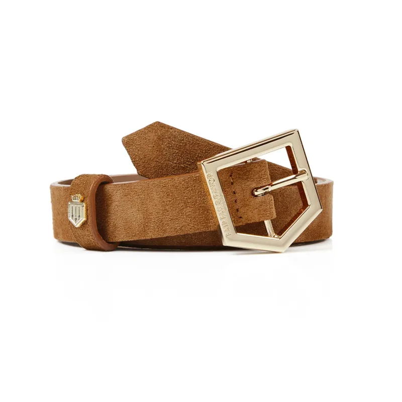 Fairfax and Favor Sennowe Belt - Tan Suede