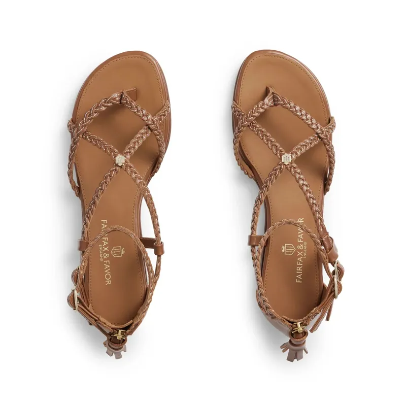 Fairfax and Favor Seville Sandal - Tan-2