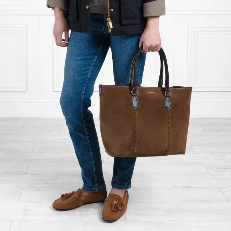 Fairfax and Favor Seville Tote - Dark Taupe-3