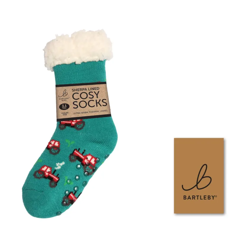 Bartleby Childs Sherpa Socks - Tractor
