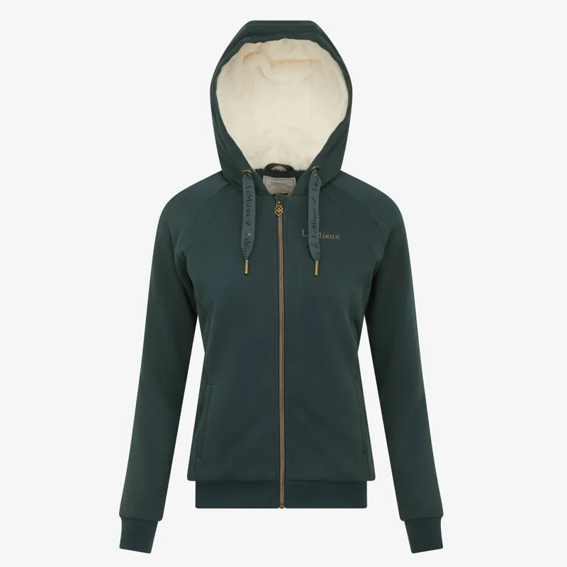 LeMieux Sherpa Lined Zipped Hoodie Spruce