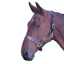Velociti GARA Leather Polo Headcollar - Purple/Dark/Green/Yellow