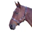 Velociti GARA Leather Polo Headcollar - Pink/Natural/Navy