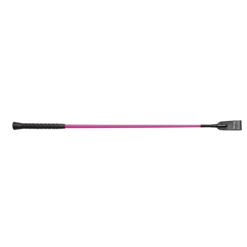 Shires Plain Stem Whip - Raspberry