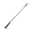 Shires Reflective Thread Stem Whip - Raspberry