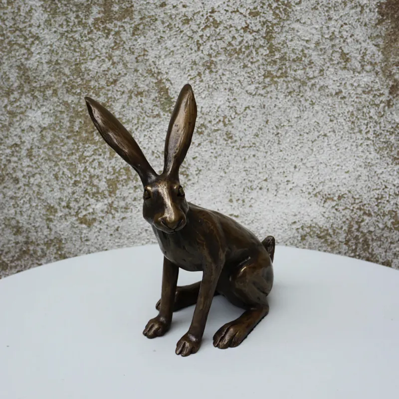 Oriele Bronze Sitting Hare