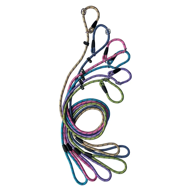 Hemmo and Co Rope Reflective Slip Lead - Pink