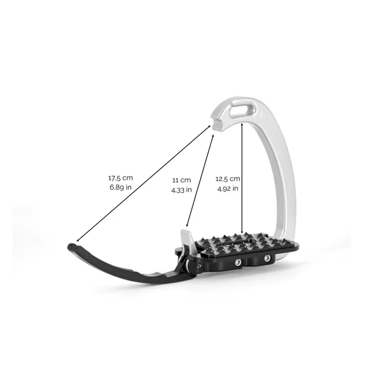 Tech Stirrups Venice Sloped Evo Stirrup - Black/Titanium-2