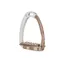 Tech Stirrups Venice Sloped Evo Stirrup - Silver/Brown