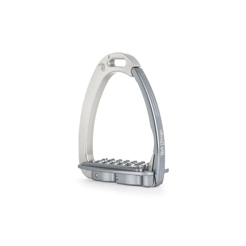 Tech Stirrups Venice Childrens Stirrup - Silver/Titanium