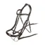 Velociti RAPIDA Ergononic Curved Cavesson Bridle - Havana