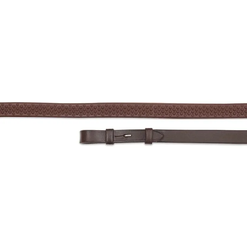 Velociti GARA Soft Rubber Grip Reins - Havana