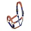 Velociti Lusso Padded Leather Headcollar - Navy