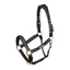 Velociti Lusso Padded Leather Headcollar - Black
