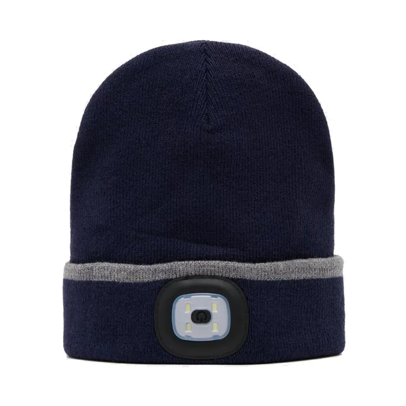 Vision Led Lights Beanie Hat - Navy
