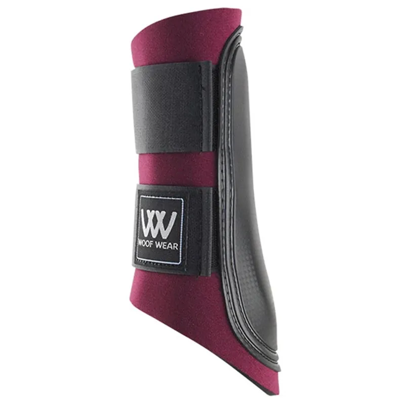 Woof Wear Club Brushing Boots - Burgundy
