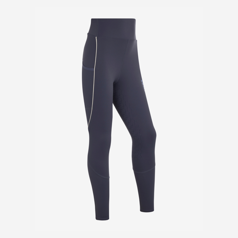 LeMieux Esme Young Rider Mesh Pull On Leggings - Dusk Blue-1