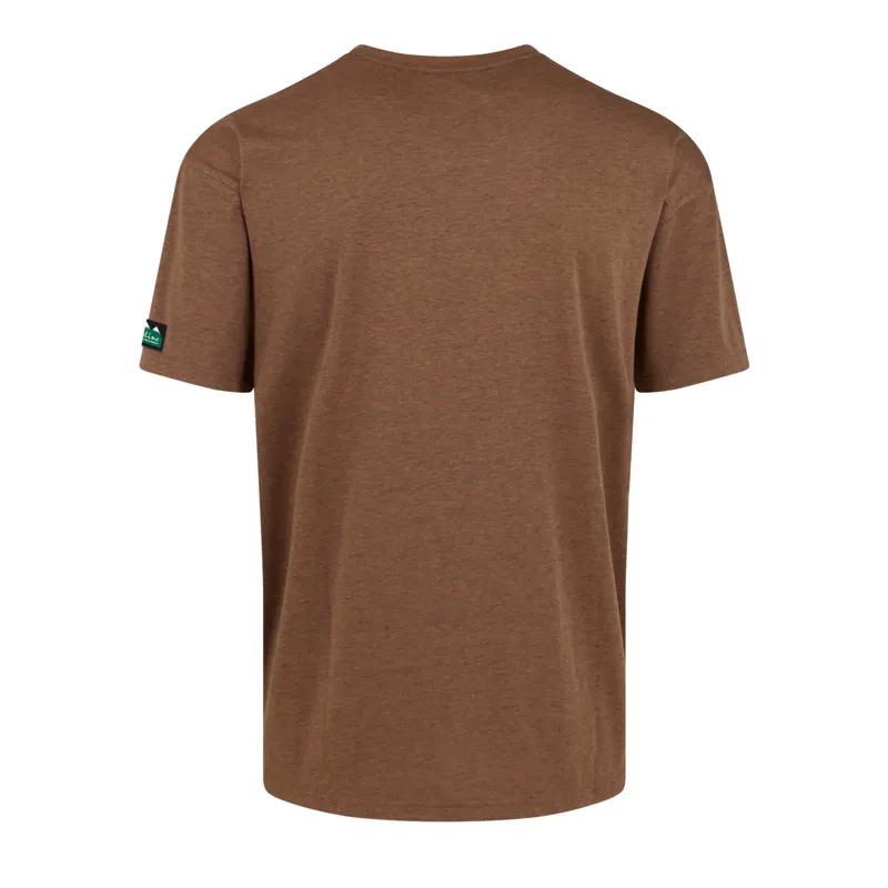 Ridgeline Mens Basis T-Shirt - Ochre Marl-1