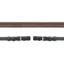 Schockemohle Buckle Rubber Reins - Brown