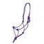 Shires Adjustable Rope Halter - Purple/Black