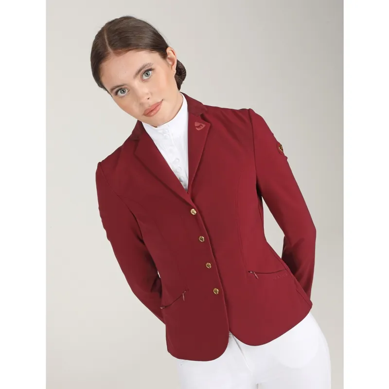 Aubrion Ladies Team Show Jacket - Burgundy-1