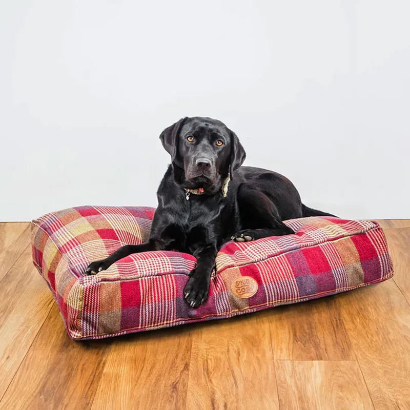 Snug and Cosy Highland Lounger Cushion - Mulberry