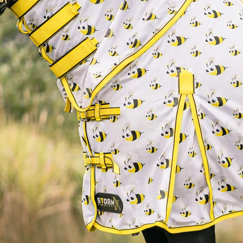 StormX Original Bee Combo Fly Rug - Yellow/Black/White-1
