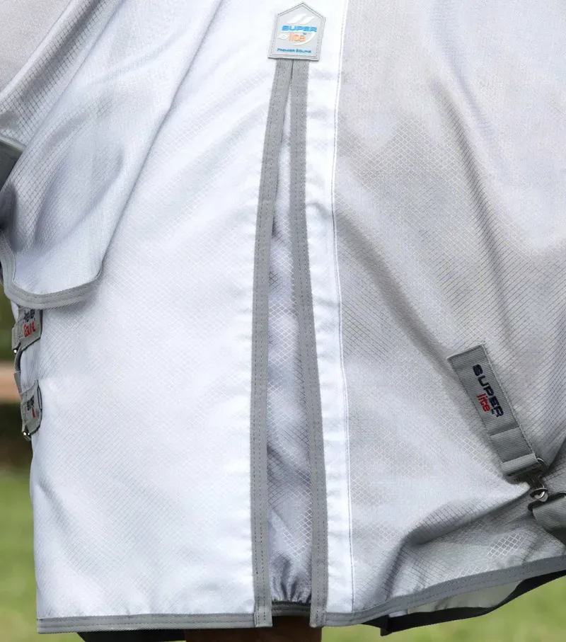 Premier Equine Super Lite Fly Rug - Silver-3