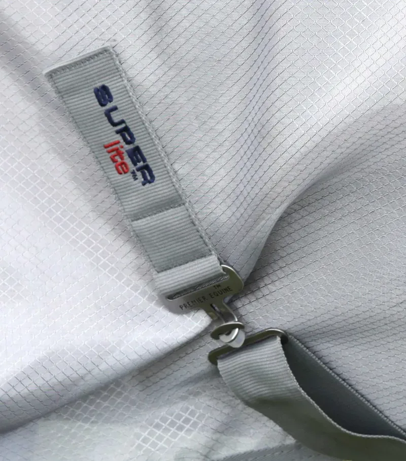 Premier Equine Super Lite Fly Rug - Silver-4