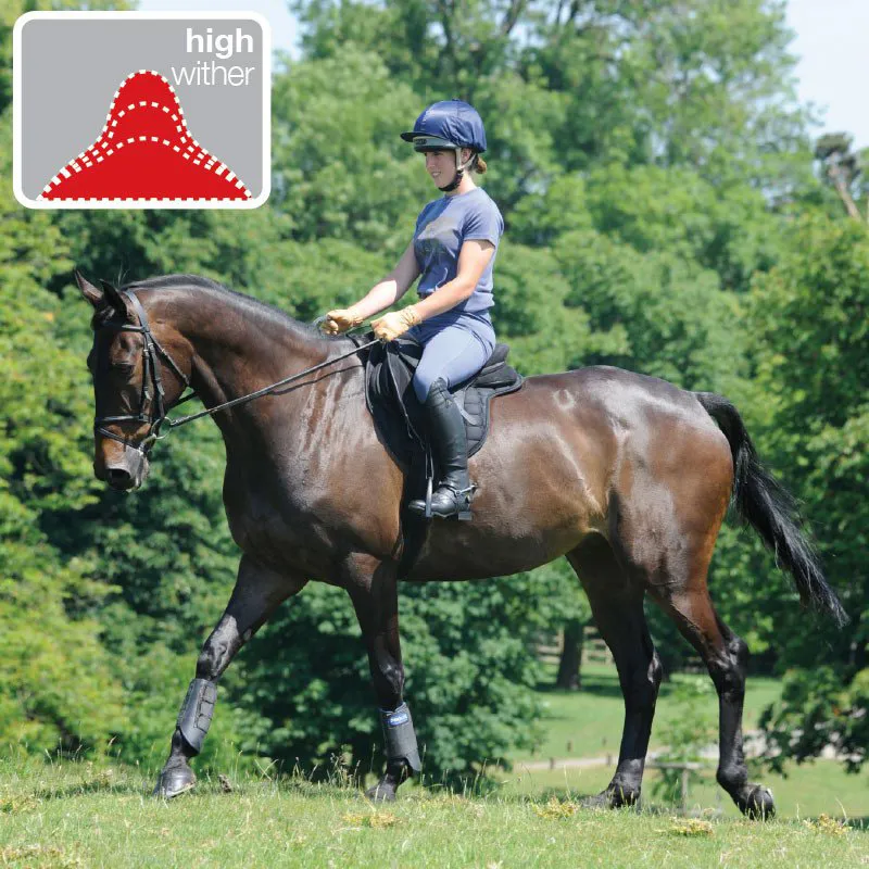 Thorowgood T4 Compact High Wither GP Saddle - Black-2