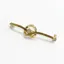 Equetech Twirl Crystal Stock Pin - Gold
